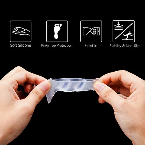 Toe Spacers, Pinkie Toe Separators Straightener with 3 Loops for Curled Toes ...