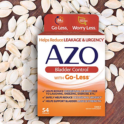AZO Bladder Control with Go-Less Daily Supplement | Helps Reduce Occasional U...