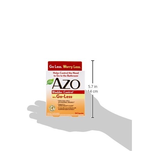 AZO Bladder Control with Go-Less Daily Supplement | Helps Reduce Occasional U...