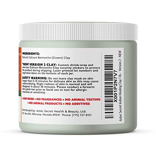 Aztec Secret – Indian Healing Clay 1 lb – Deep Pore Cleansing Facial & Body M...