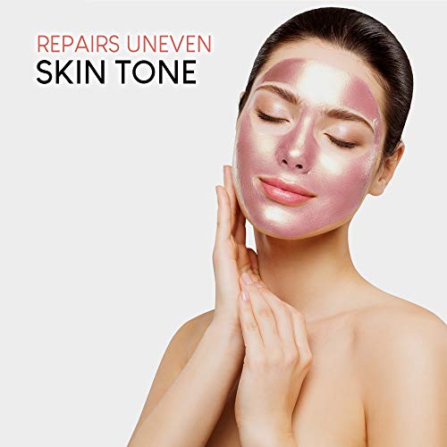 AZURE Rose Gold Luxury Sparkling Hydrating Peel Off Face Mask – Anti Aging, T...