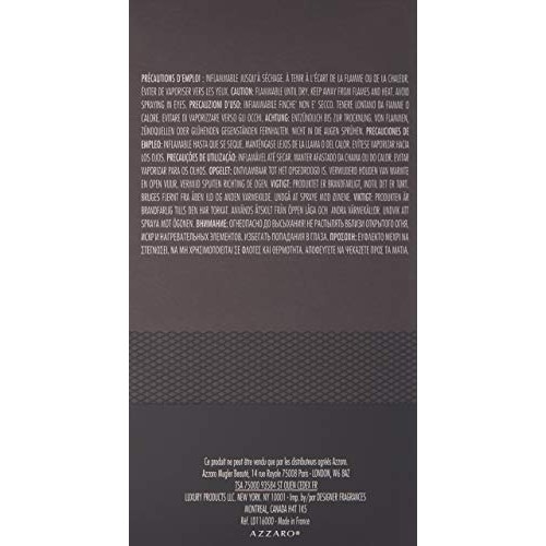 Azzaro The Most Wanted Eau de Parfum Intense Mens Cologne, 3.4 Fl Oz