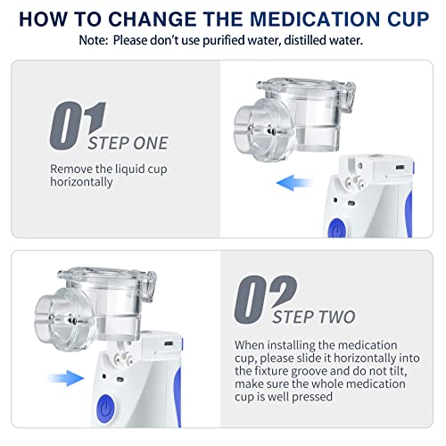 Nebulizer Machine for Adults and Kids, Portable Nebulizer of Cool Mist, Handh...