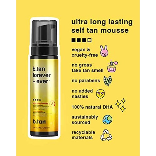 b.tan Besties Self Tanner Bundle | Tanned AF Self Tan Mousse for the Fastest,...