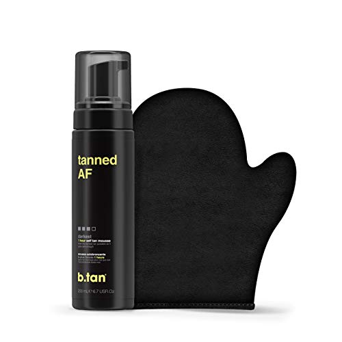 b.tan Dark Self Tanner Kits | Get Tanned AF Bundle | Dark Self Tanner Mousse ...