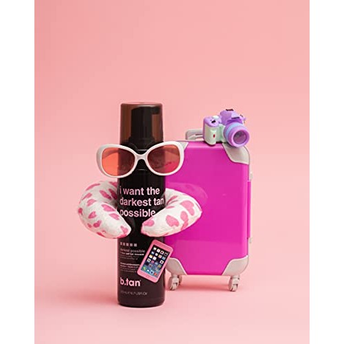 b.tan Darkest Self Tanner | I Want The Darkest Tan Possible - 100% Natural, F...