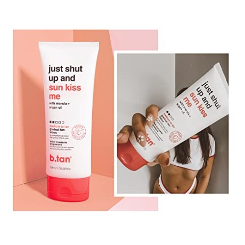 b.tan Gradual Self Tanner Lotion - Just Shut Up and Sun Kiss Me, Self Tanning...