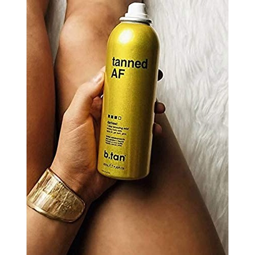 b.tan Self Tanner Spray Tan Airbrush Bronzing Mist | Tanned AF - Darkest Self...