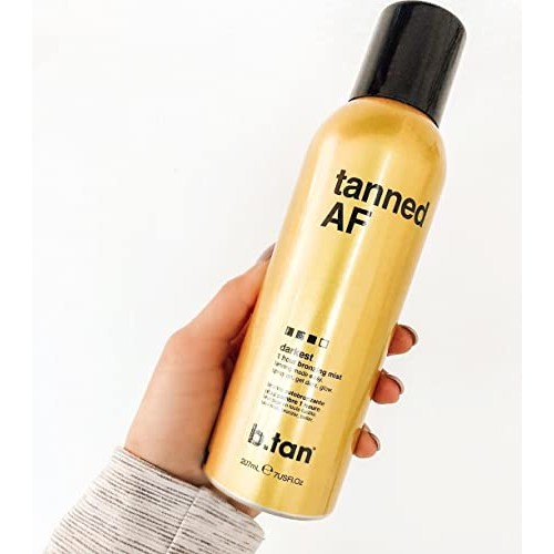 b.tan Self Tanner Spray Tan Airbrush Bronzing Mist | Tanned AF - Darkest Self...