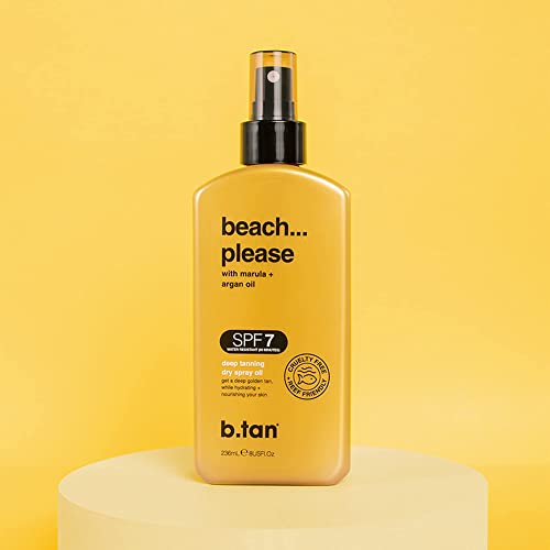 b.tan SPF 7 Deep Tanning Dry Spray Oil | Beach... Please - Get a Deep Beach B...