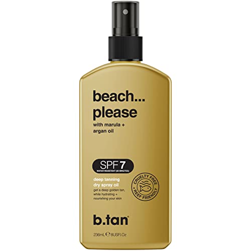 b.tan SPF 7 Deep Tanning Dry Spray Oil | Beach... Please - Get a Deep Beach B...