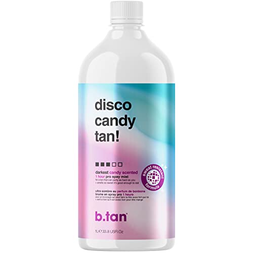 b.tan Spray Tan Solution - Disco Candy Pro Spray Mist, Candy Scented Party Pr...
