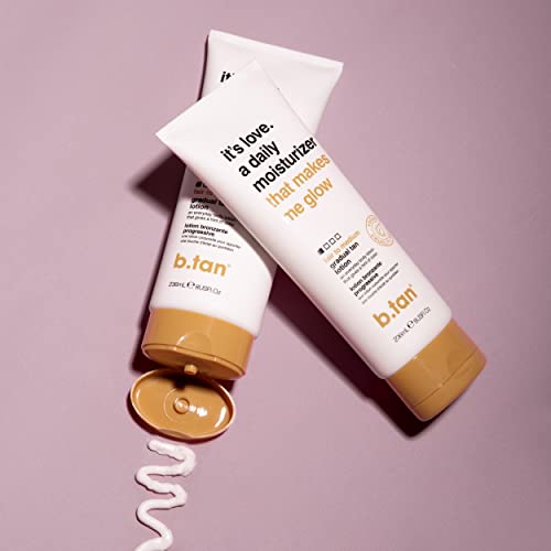 b.tan Tanning Lotion Self Tanner | It's Love - a Lightweight, Daily Moisturiz...