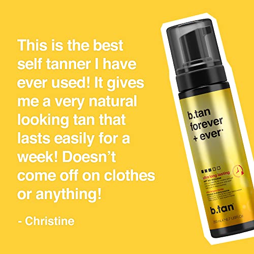 b.tan Ultra Long Lasting Self Tanner | b.tan Forever + Ever - Lasts Up to 11 ...