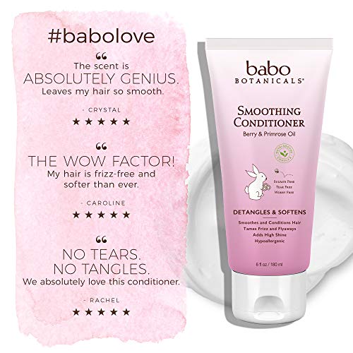 Babo Botanicals Smoothing Conditioner with Natural Berry and Evening Primrose...