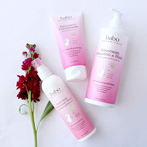 Babo Botanicals Smoothing Conditioner with Natural Berry and Evening Primrose...