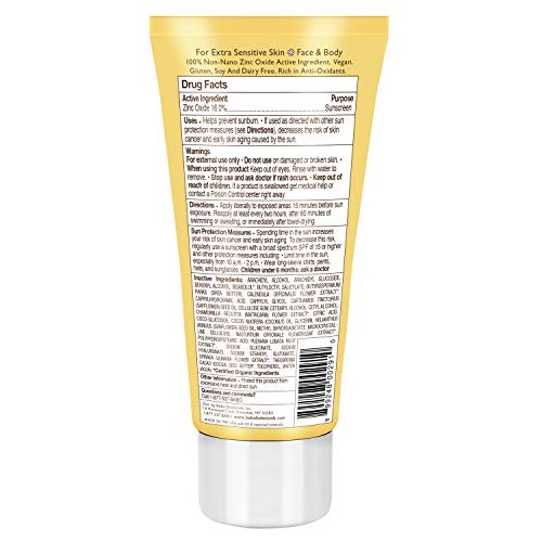 Babo Botanicals Zinc Sunscreen Lotion SPF 30 with 100% Mineral Actives, Non-G...