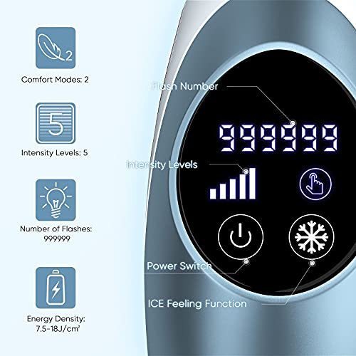 Hair Removal Device for Woman Babonir at-Home Permanent Hair Remover with 3 D...