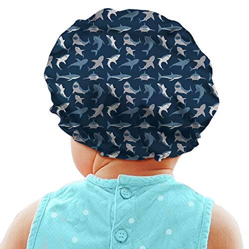 Babrukda Kids Satin Lined Sleep Cap, Frizzy Curly Long Hair Beanie Adjustable...
