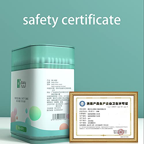 Babyfutur 200Count Baby Cotton Swabs,Double-ended sterile cotton swab， Safet...