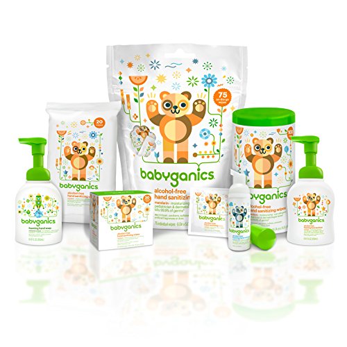 Babyganics Alcohol-Free Hand Sanitizing Wipes Bulk, Mandarin, 200 Count, (100...