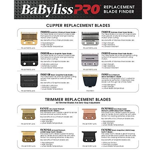 BaBylissPRO Barberology MetalFX Series - Outlining Trimmer, Gold