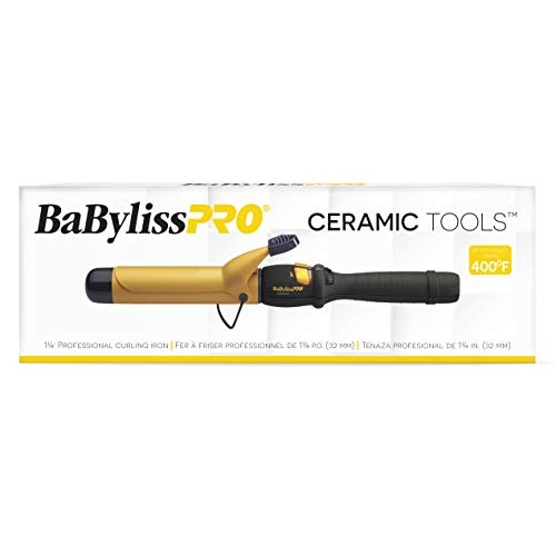 BaBylissPRO Ceramic Tools Spring Curling Iron, 1.5 Inch (Pack of 1)