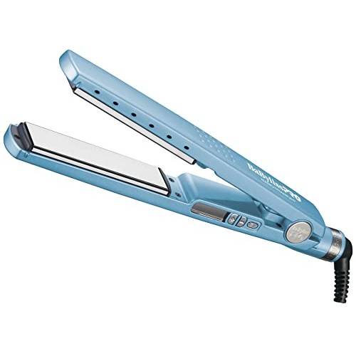 BaBylissPRO Nano Titanium 1-1/4" Ionic Straightening Iron, Blue