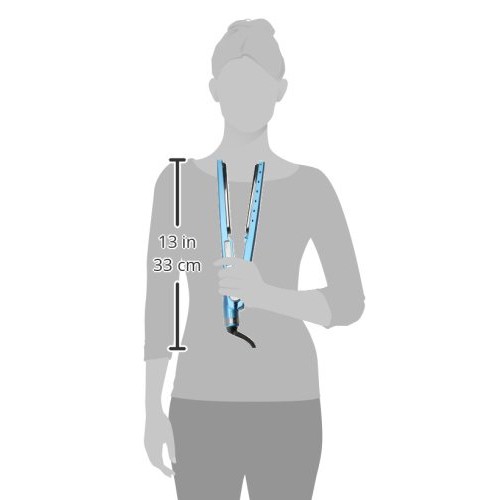 BaBylissPRO Nano Titanium 1-1/4" Ionic Straightening Iron, Blue