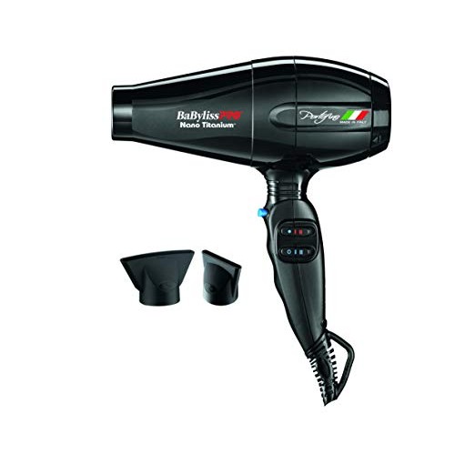 BaBylissPRO Nano Titanium Portofino Full-Size Dryer, Black