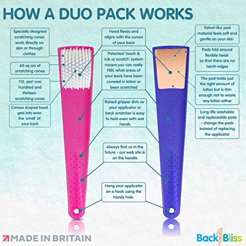 BackBliss Pamper Pack for Fake and Self Tan for Women. Lotion Back Applicator...