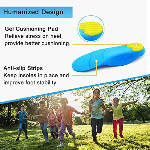Bacophy Kids Orthotic Arch Support Shoe Insoles, Children Pu Cushioning Inser...