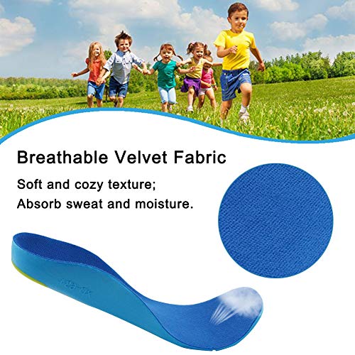 Bacophy Kids Orthotic Arch Support Shoe Insoles, Children Pu Cushioning Inser...