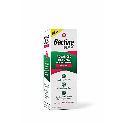 Bactine MAX Advanced Healing + Scar Defense Hydrogel for First Aid Wound Care...