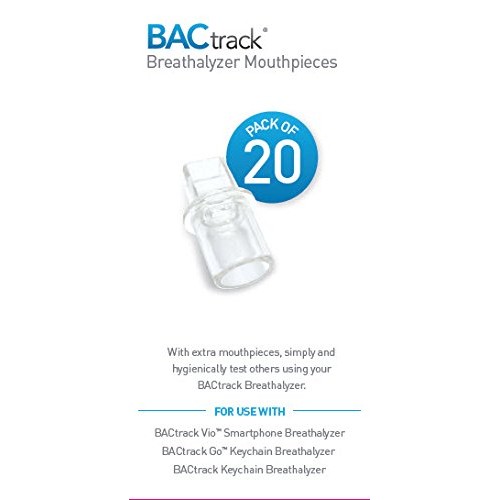 BACtrack Breathalyzer Mouthpieces (Pack of 20) | Compatible with BACtrack Key...