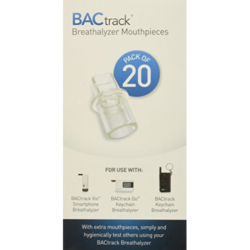 BACtrack Breathalyzer Mouthpieces (Pack of 20) | Compatible with BACtrack Key...