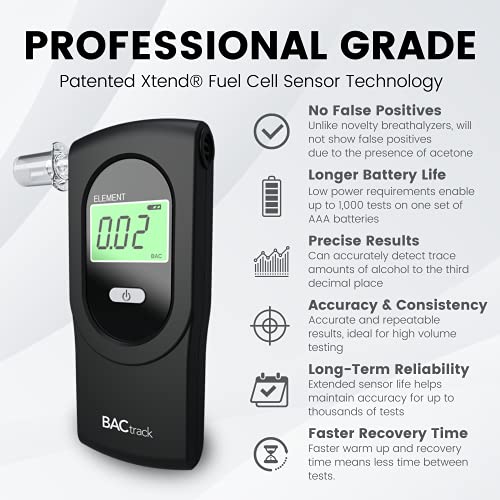 BACtrack Element Breathalyzer | Professional-Grade Accuracy | DOT & NHTSA Com...