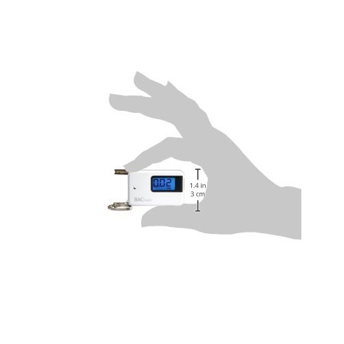 BACtrack Go Keychain Breathalyzer (White) | Ultra-Portable Pocket Keyring Alc...