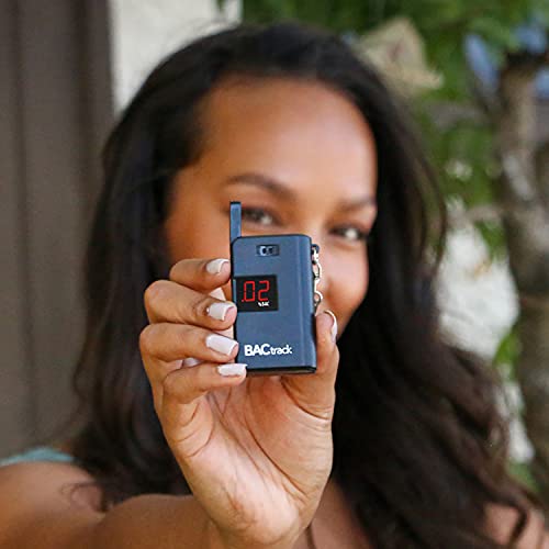 BACtrack Keychain Breathalyzer (Black) | Ultra-Portable Pocket Keyring Alcoho...