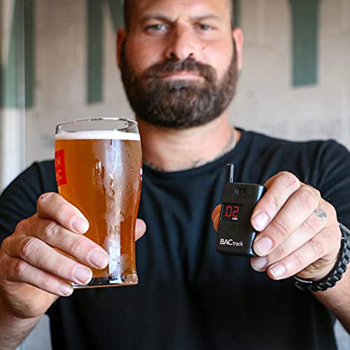 BACtrack Keychain Breathalyzer (Black) | Ultra-Portable Pocket Keyring Alcoho...