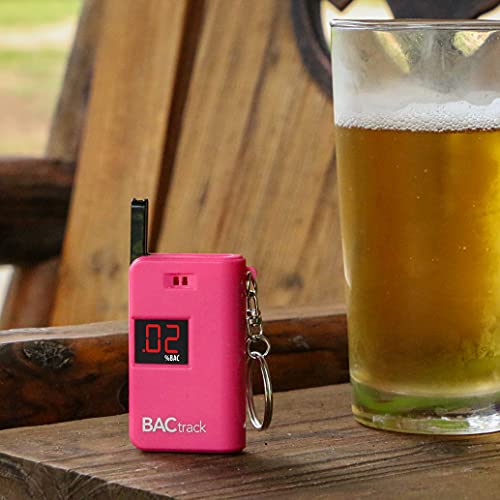 BACtrack Keychain Breathalyzer - Pink (2 Pack) | Ultra-Portable Pocket Keyrin...