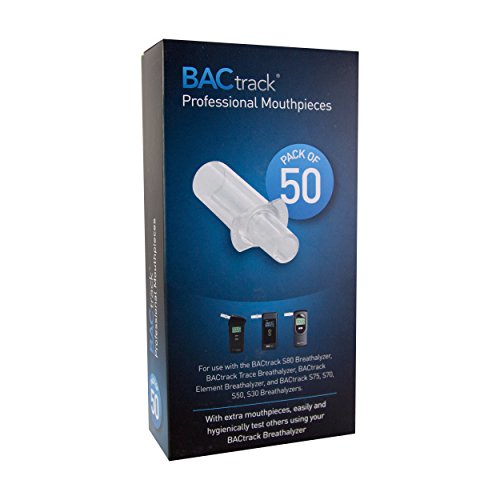 BACtrack Professional Breathalyzer Mouthpieces (50 Count) | Compatible with B...