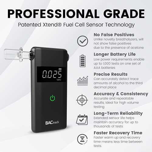 BACtrack Scout Breathalyzer | Professional-Grade Accuracy | DOT & NHTSA Compl...