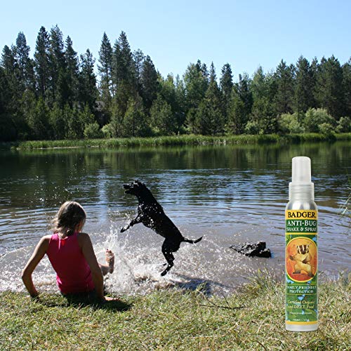 Badger - Anti-Bug Shake & Spray, DEET-Free Natural Bug Spray, Eco-Friendly, C...