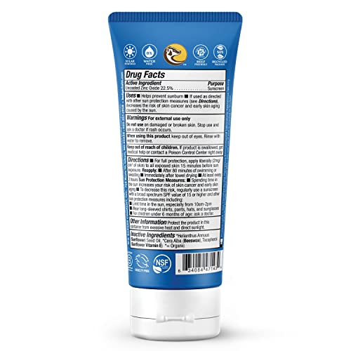 Badger SPF 40 Sport Mineral Sunscreen Cream - Reef-Friendly Broad-Spectrum Wa...