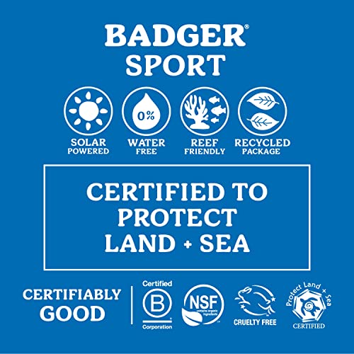 Badger SPF 40 Sport Mineral Sunscreen Cream - Reef-Friendly Broad-Spectrum Wa...