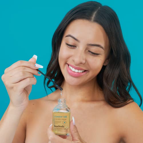 Baebody Castor Oil Eyelash and Eyebrow Growth Serum with Treatment Applicator...