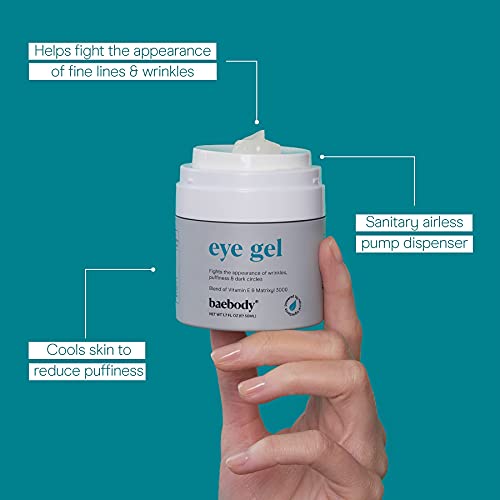 Baebody Eye Gel for Under and Around Eyes to Smooth Fine Lines, Brighten Dark...