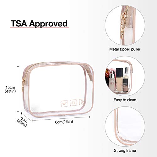 BAGSMART Toiletry Bag Hanging Travel Makeup Organizer with TSA Approved Trans...