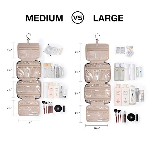BAGSMART Toiletry Bag Travel Bag with hanging hook, Water-resistant Makeup Co...